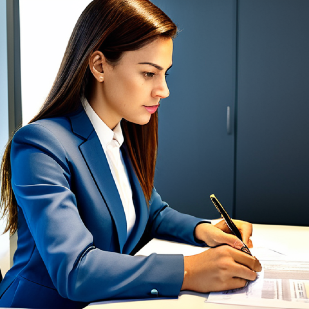 **

"A successful businesswoman in a tailored business suit, working at a modern desk in a brightly lit S&atilde;o Paulo office. She is reviewing documents with a focused expression. Fully clothed, appropriate attire, professional, safe for work, perfect anatomy, natural pose, family-friendly, high quality, realistic rendering."

**